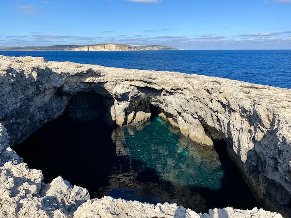 Coral Lagoon sea cave in Mellieha Malta