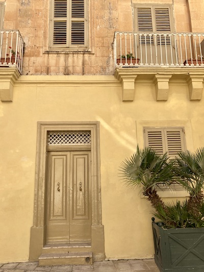 Pretty doorway in Mdina Malta