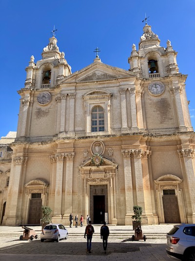 Exterior of the Metropolitan Cathedral Museum in Malta