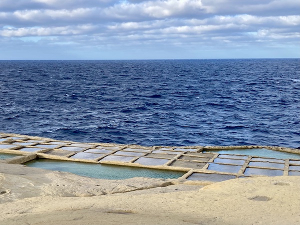 Xwenjni salt pans in Gozo Malta